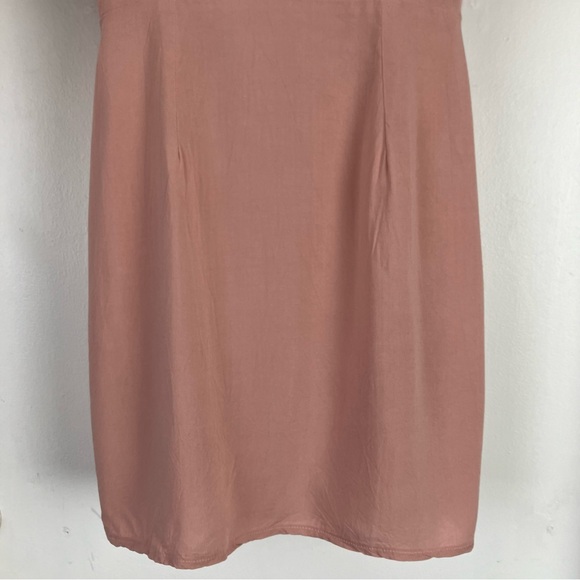 ASOS Retro Pink & Black Contrast Collar Button Half Sleeve Wrap Mini Dress UK 6 - Picture 8 of 16